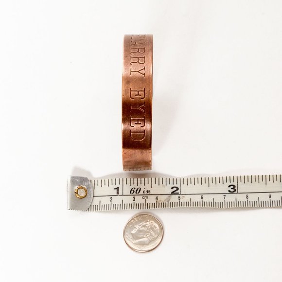 Copper Starry Eyed Stamped Bracelet - Picture 7 of 8